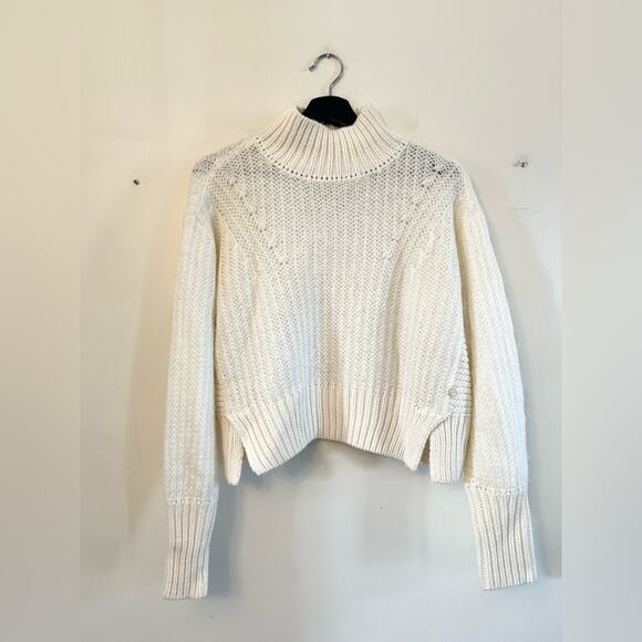 Scotch and soda cream starwatcher cream knit pullover sweater boxy oversized XS - Picture 1 of 8